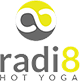 radi8 hot yoga logo